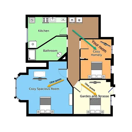 Bed & Breakfast Aday - Firenze - Cozy Homely Aalborg